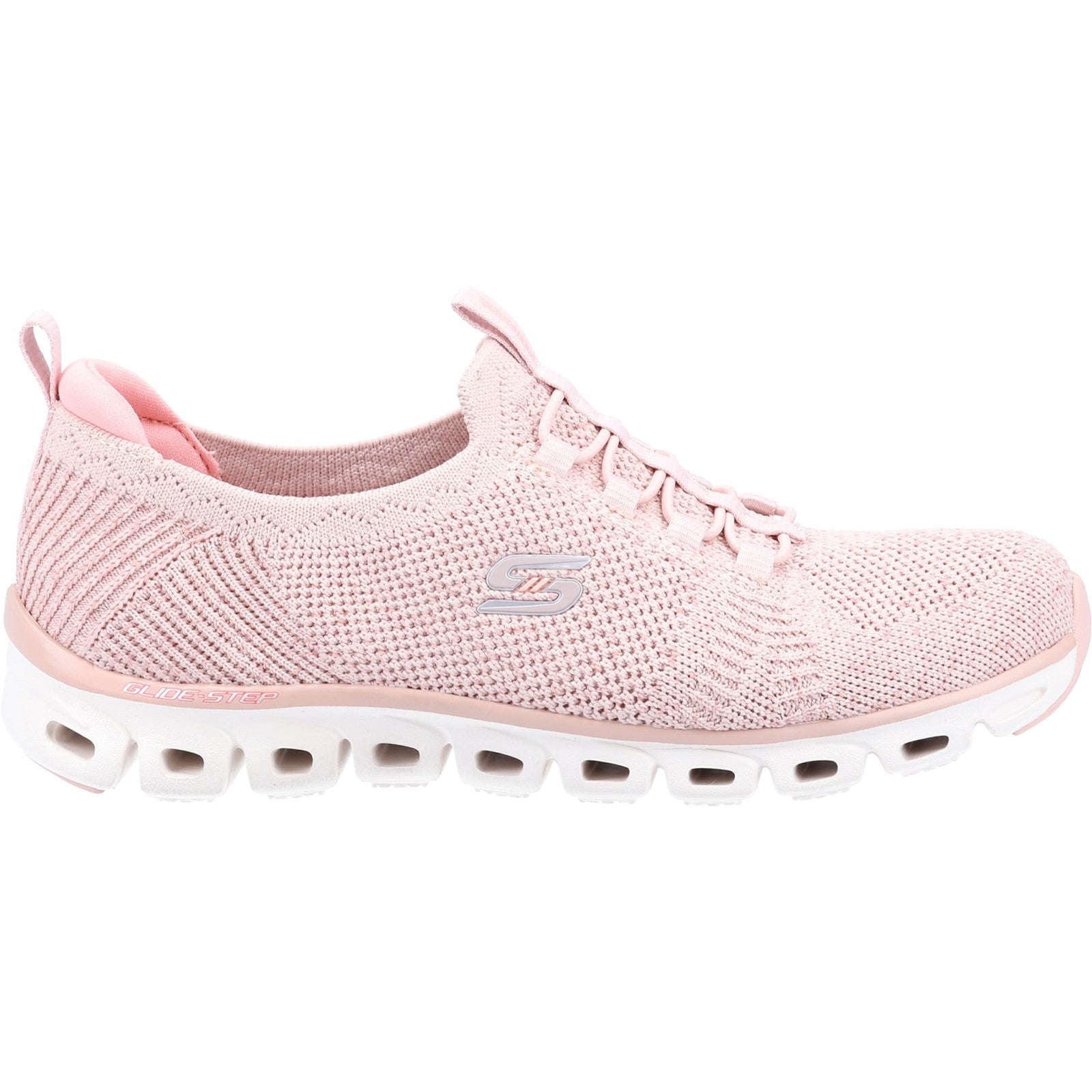 Skechers Womens Glide Step 104198-ROS Rose Slip On Shoes
