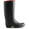 Hunter Womens Unisex Black Argyll Full Knee Wellington Boots