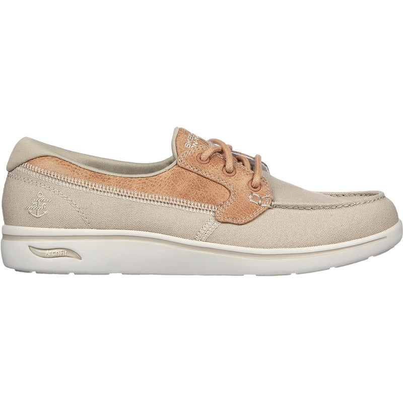 Skechers Womens Arch Fit Uplift Cruise'N By 136620-NAT Natural Slip On Shoes