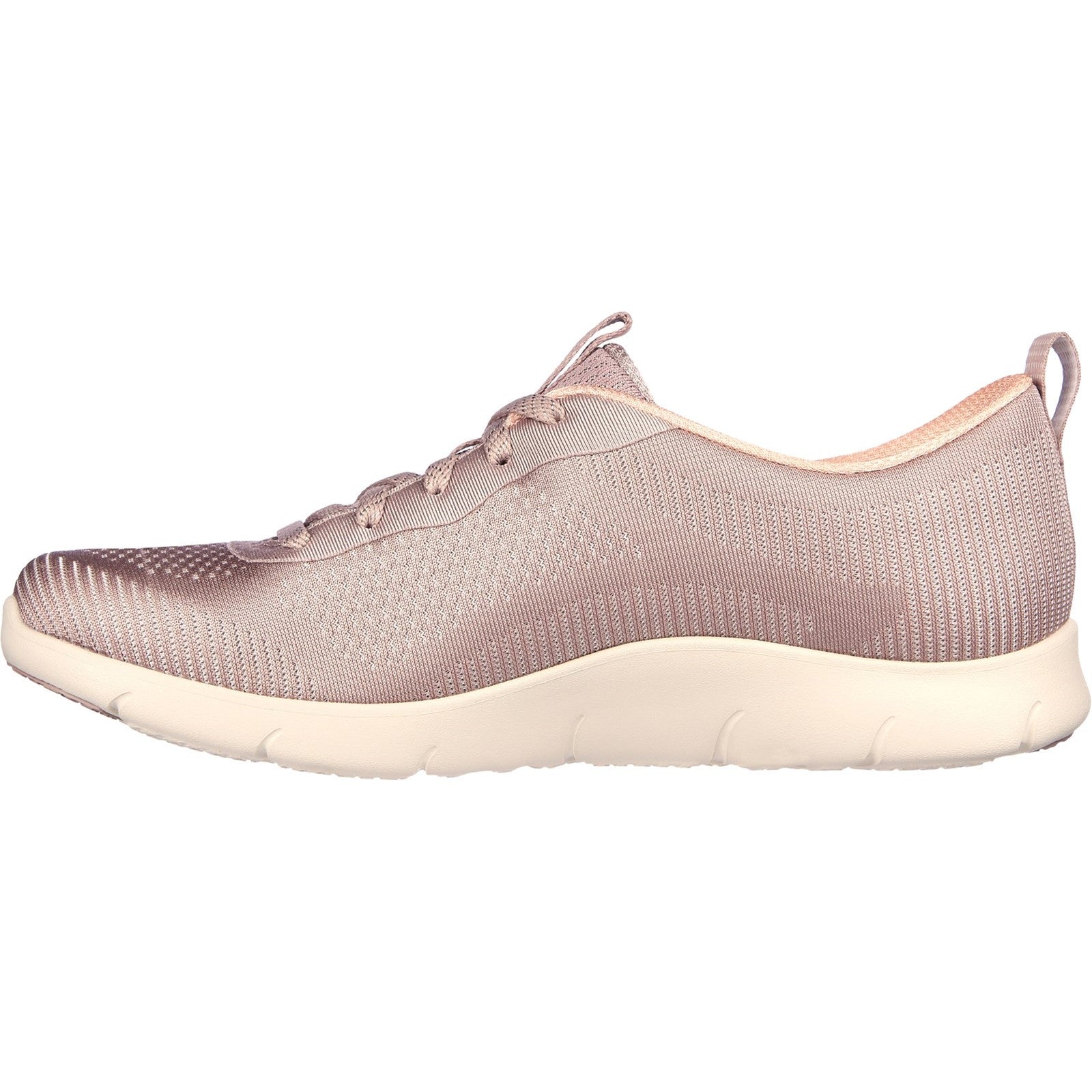 Skechers Womens Arch Fit Refine Classy Doll 104390-DKTP Dark Taupe Lace Up Shoes
