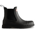 Hunter Mens Black Commando Chelsea Boots