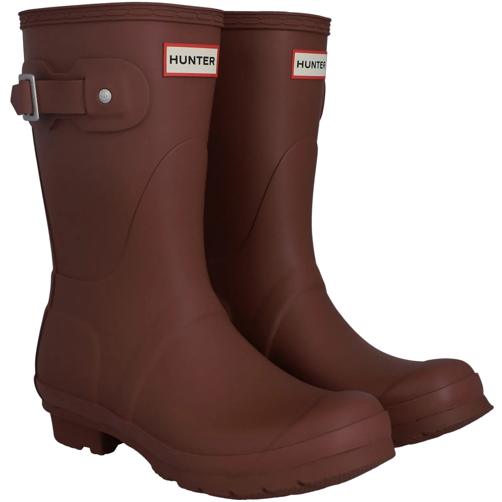 Hunter Womens Dark Red Original Short Wellington Boots