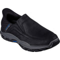 Skechers Mens Respected Elgin 204810-BLK Black Slip On Shoes