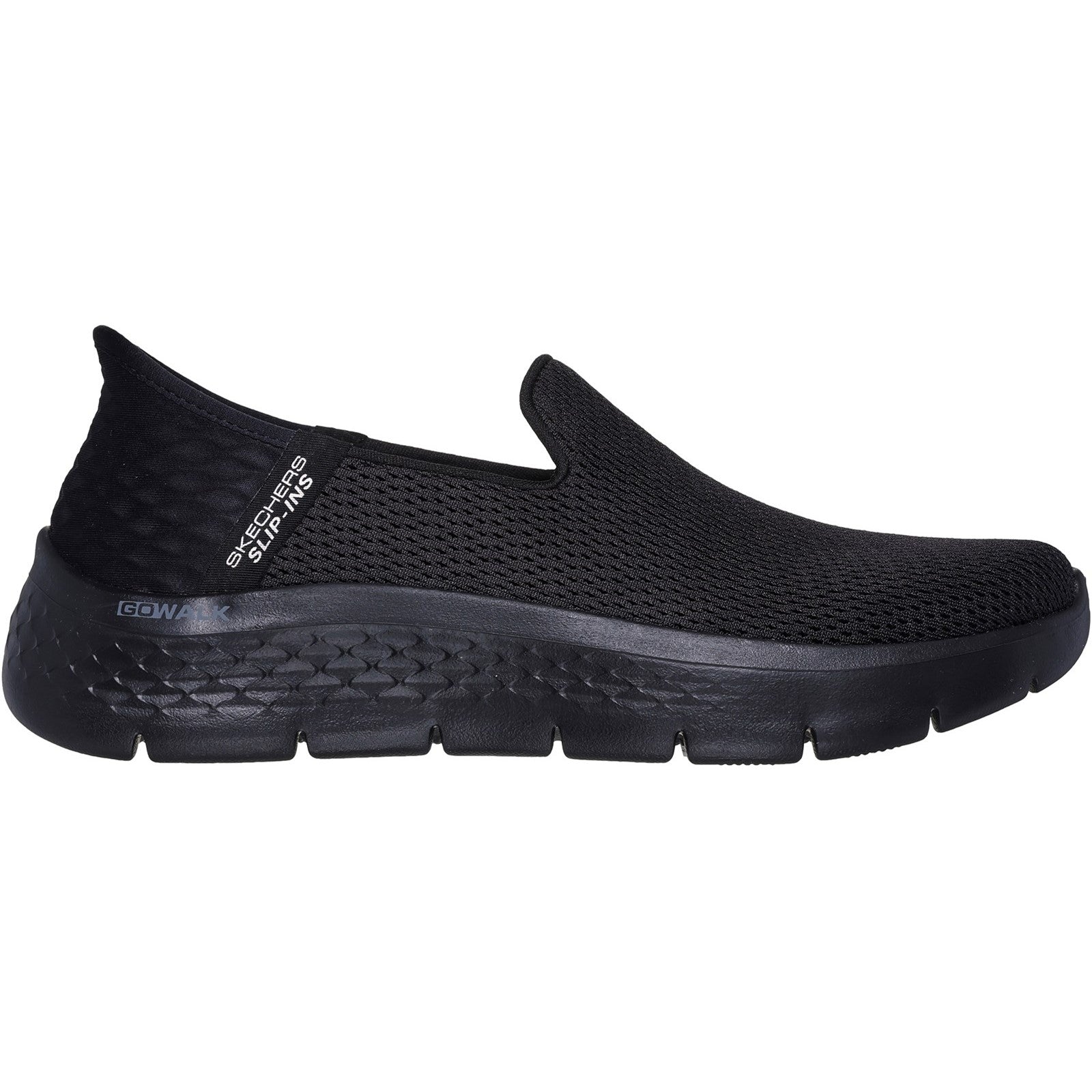 Skechers Womens Go Walk Flex Relish 124963W-BBK Black Slip On Shoes