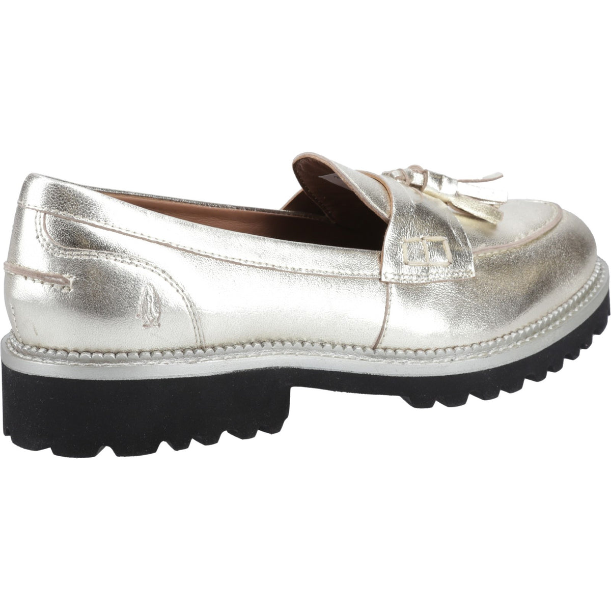 Hush Puppies Ginny Loafer Womens Slip On Shoes in Gold