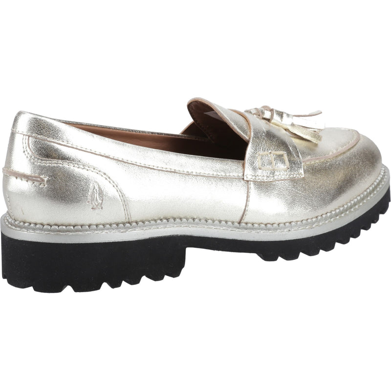 Hush Puppies Ginny Loafer Womens Slip On Shoes in Gold