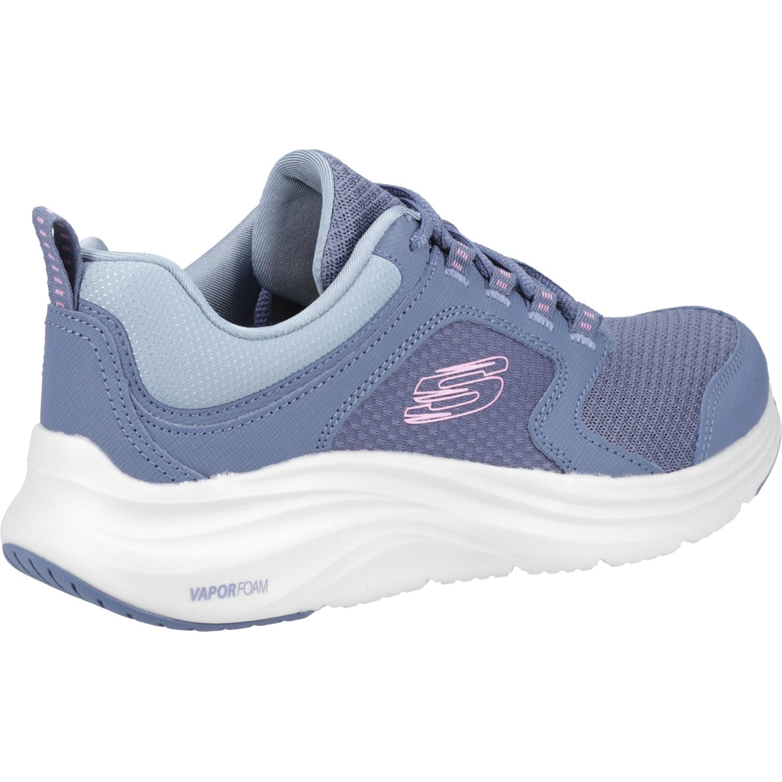 Skechers Womens Vapor Foam 150023-SLTP Slate/Pink Lace Up Shoes