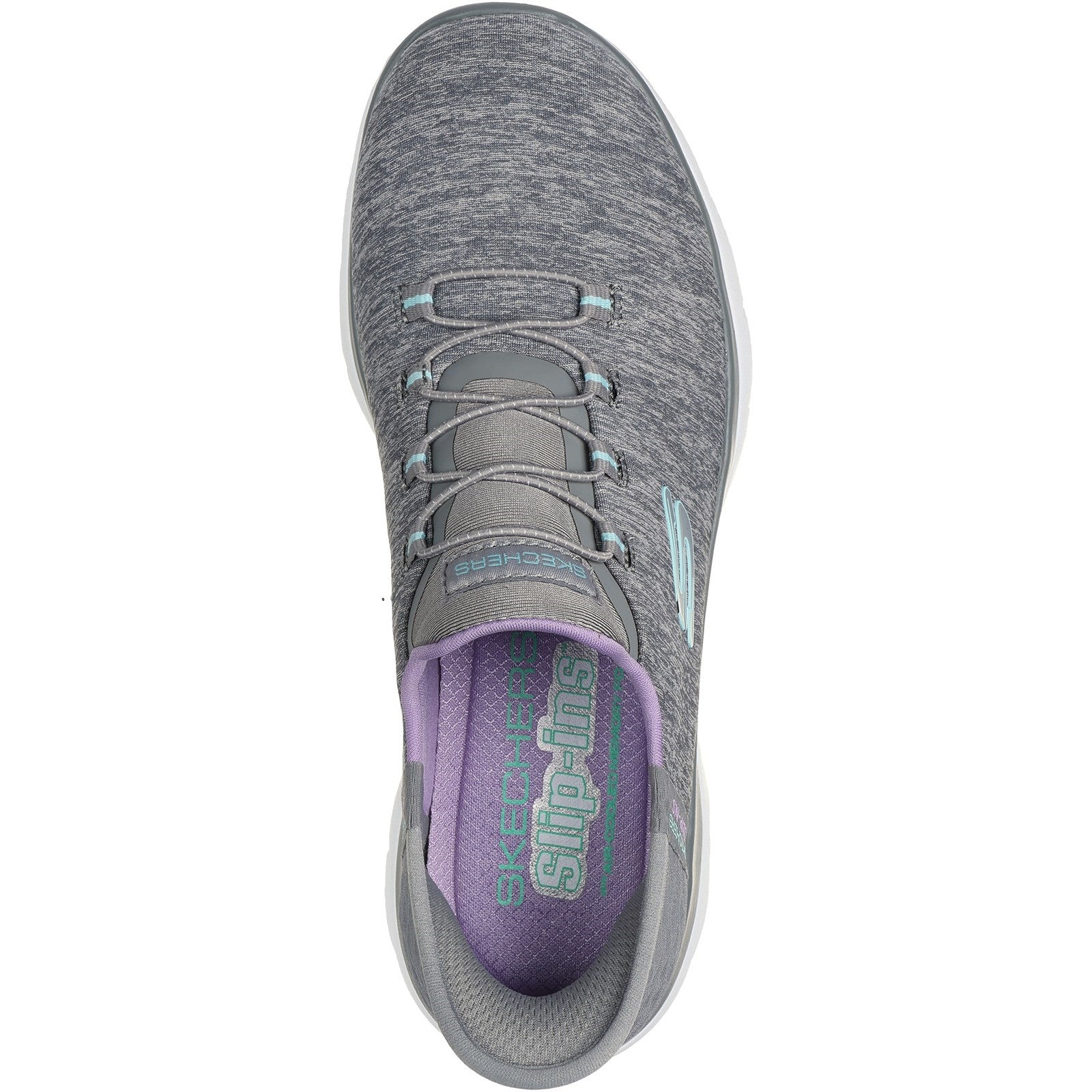 Skechers Womens Summits Dazzling Haze 149937-GYMT Grey/Multi Slip On Shoes