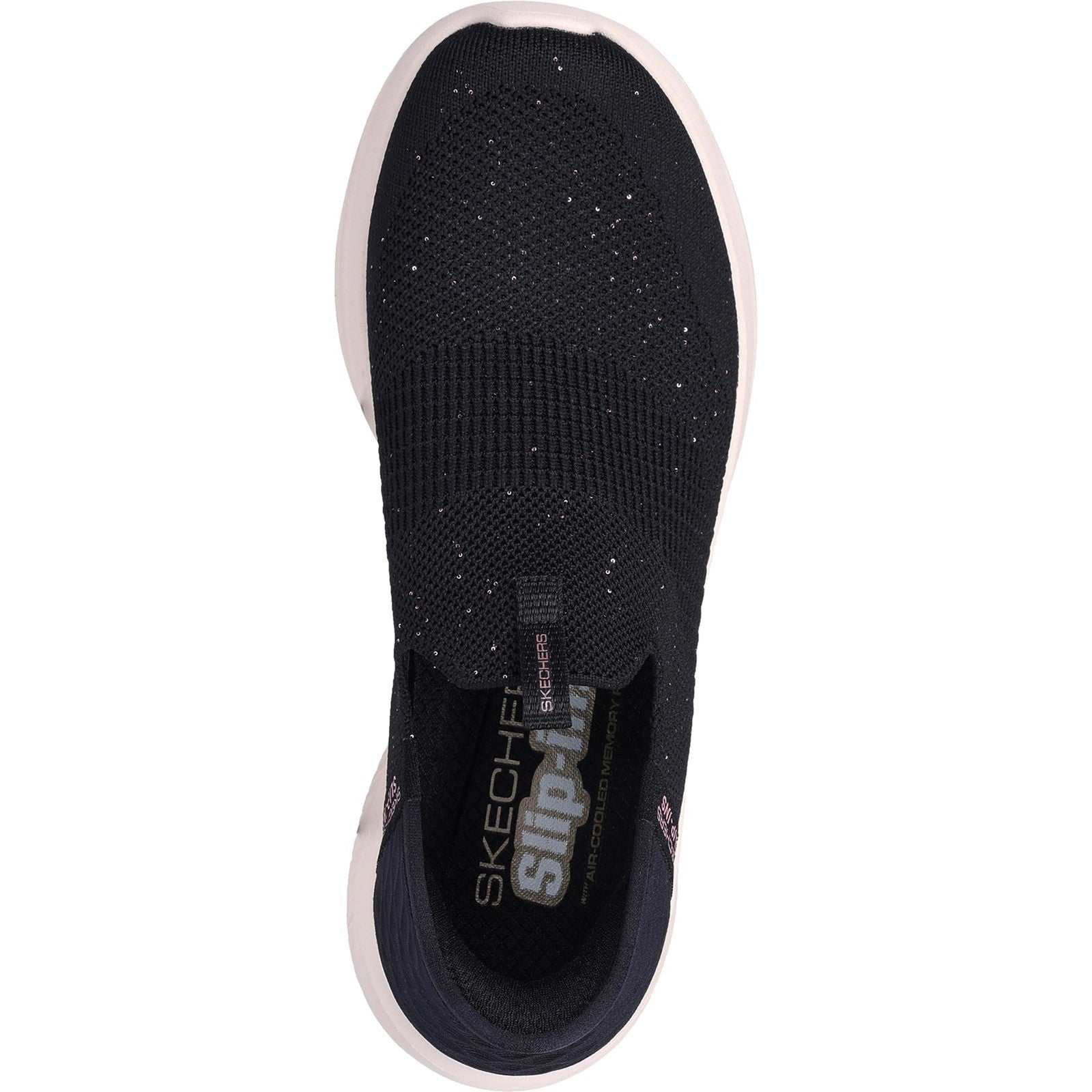 Skechers Womens Ultra Flex 3.0 149594-BKRG Black/Rose Gold Slip On Shoes