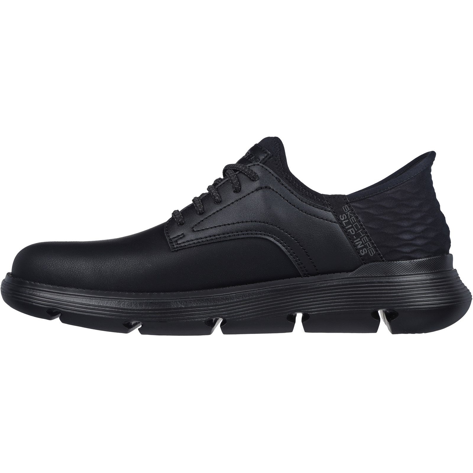 Skechers Mens Garza  Gervin 205046-BBK Black Lace Up Shoes