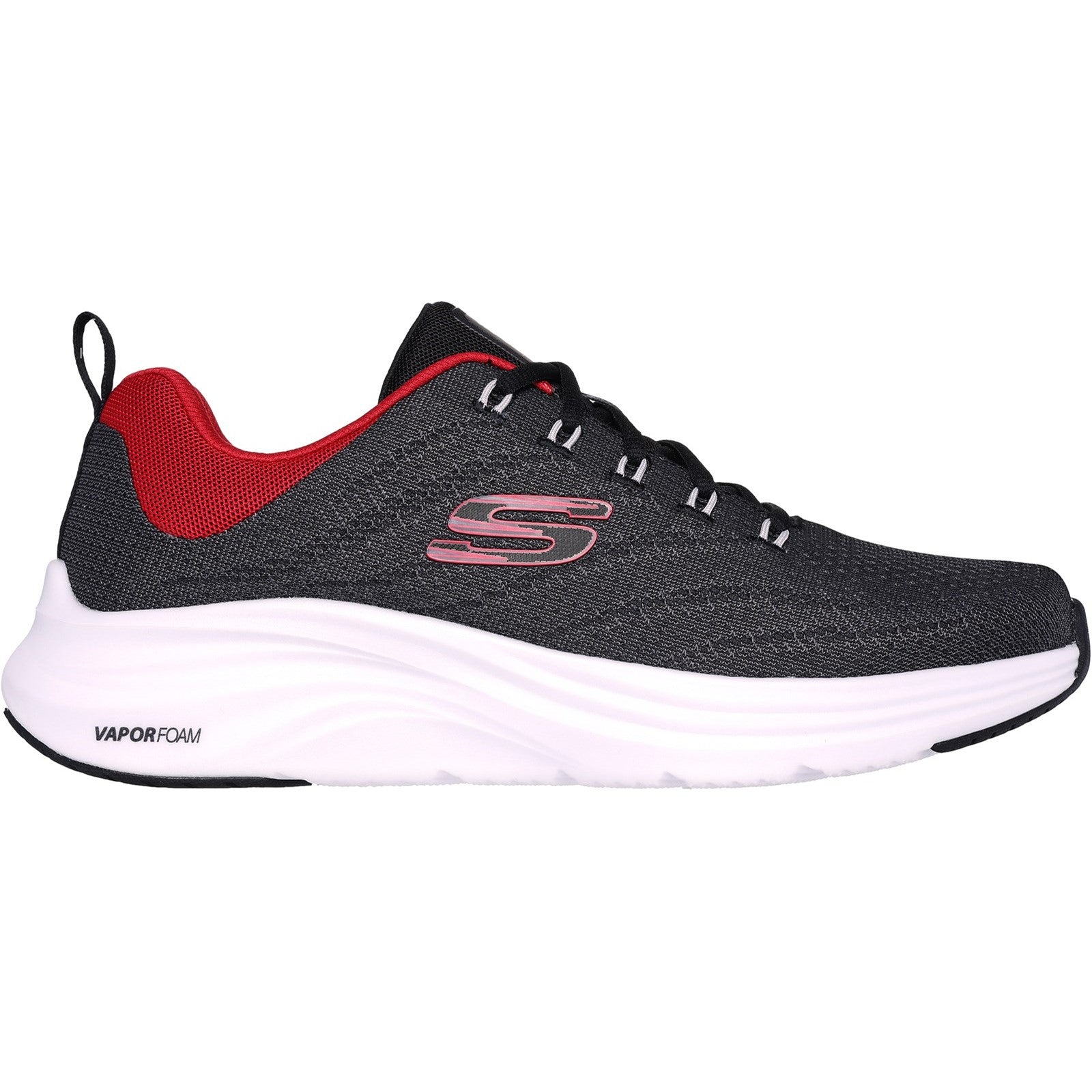 Skechers Mens Vapor Foam - Varien 232626-BKRD Black/Red Lace Up Shoes
