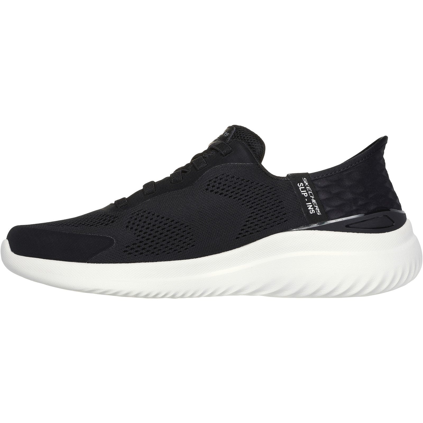 Skechers Mens Bounder 2.0 Emerged 232459-BKW Black/White Slip On Shoes