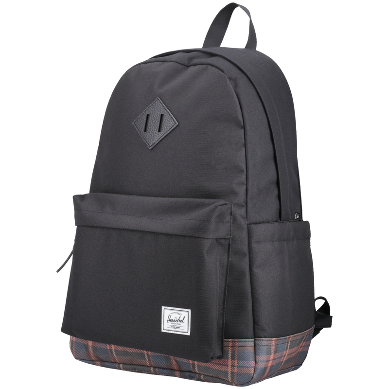 Herschel Black Winter Plaid Herschel Heritage Backpack