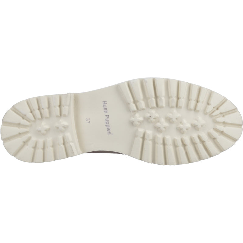 Hush Puppies Womens  Ginny Suede Slip On Shoes in Taupe