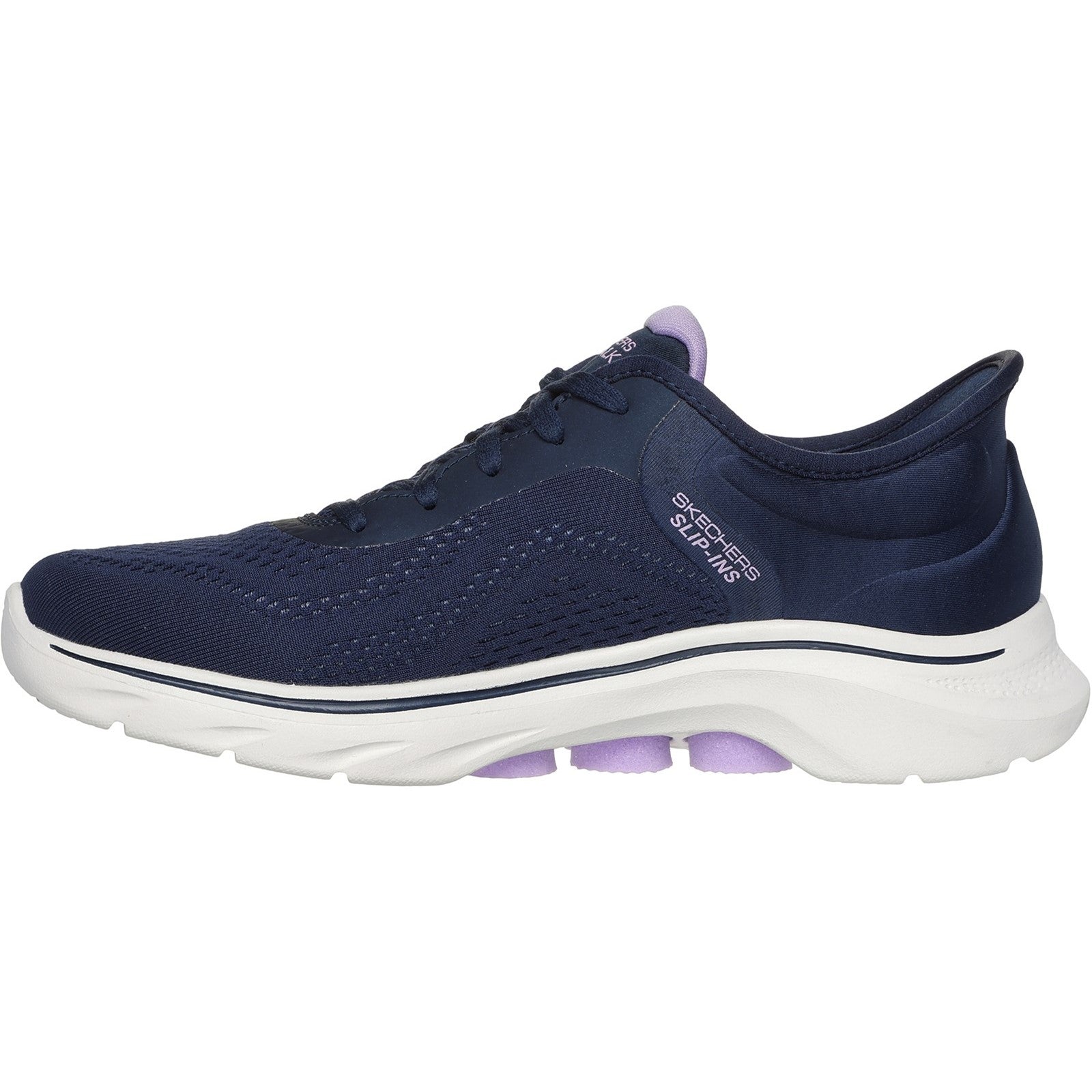 Skechers Womens GO WALK 7 - Valin 125233-NVLV Navy/Lavender Slip On Shoes