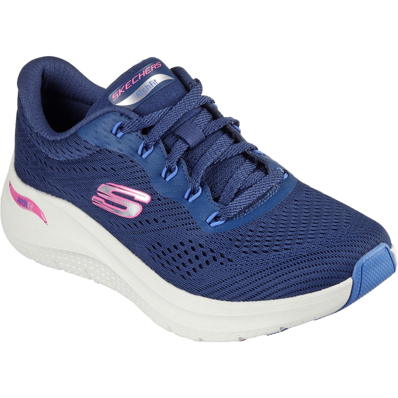 Skechers Womens Arch Fit 2.0 - Big League 150051-NVMT Navy/Multi Lace Up Shoes