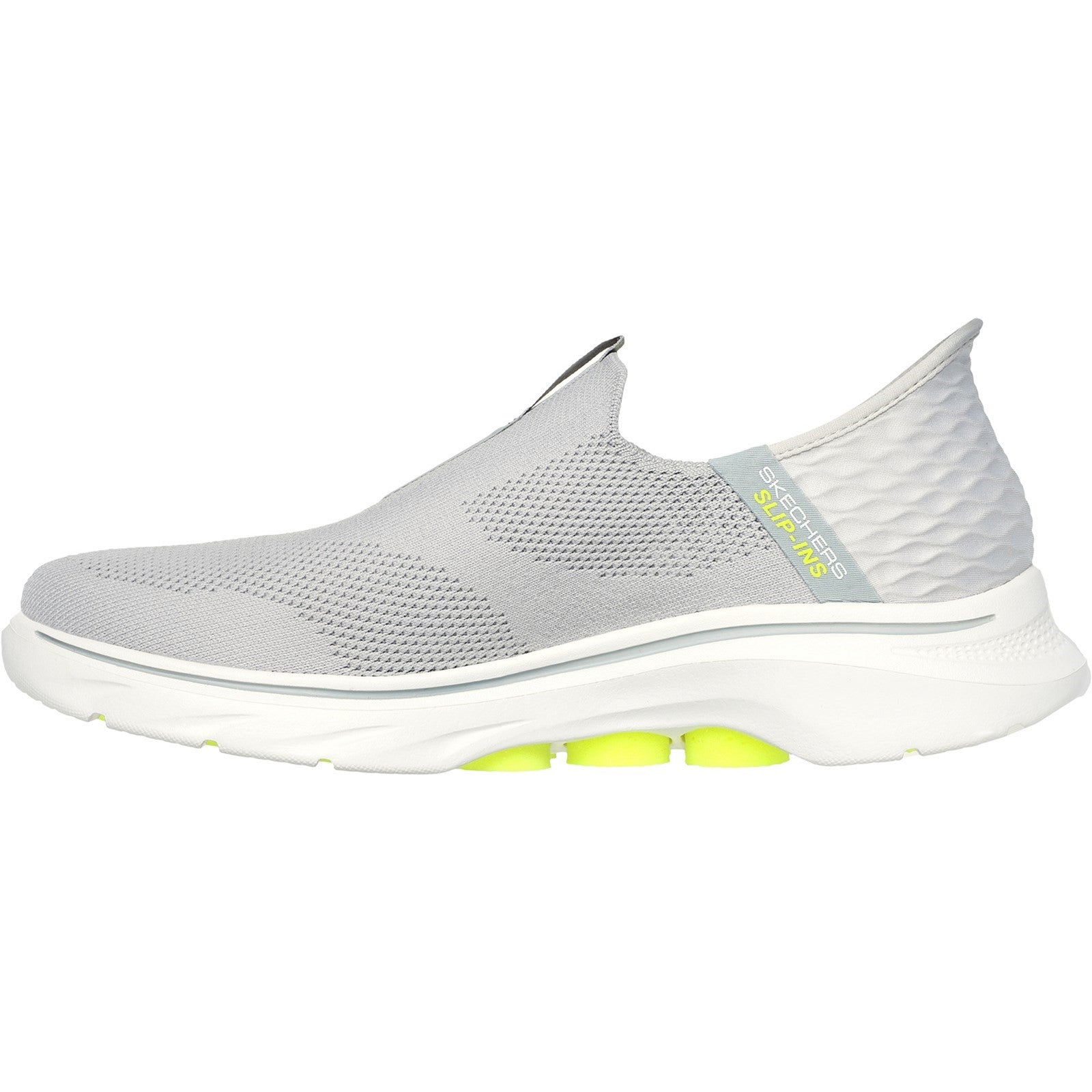 Skechers Mens Skechers Slip-ins: GO WALK 7 - Easy On 2 216641-GYYL Grey/Yellow Slip On Shoes