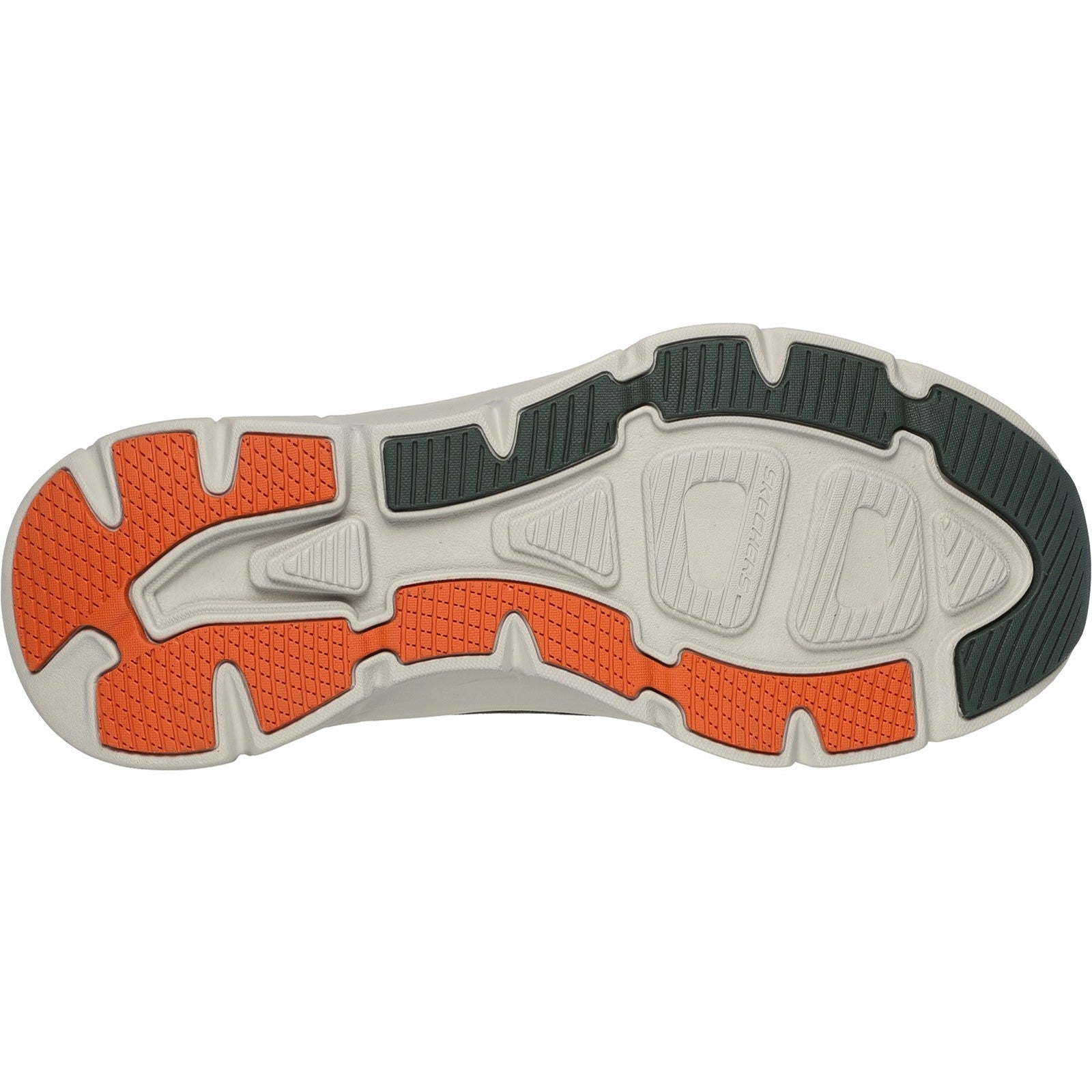 Skechers Mens D'Lux Walker 2.0 232714-OLOR Olive/Orange Lace Up Shoes