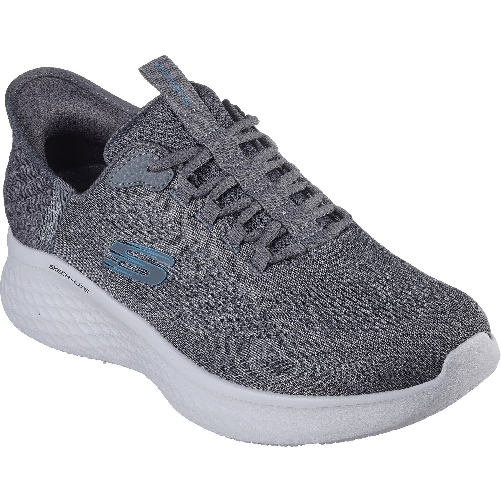 Skechers Mens Skech-Lite Pro Primebase 232466-CCBL Charcoal/Blue Lace Up Shoes