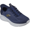 Skechers Mens Skech-Lite Pro Primebase 232466-NVYL Navy/Yellow Lace Up Shoes