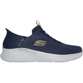 Skechers Mens Skech-Lite Pro Primebase 232466-NVYL Navy/Yellow Lace Up Shoes
