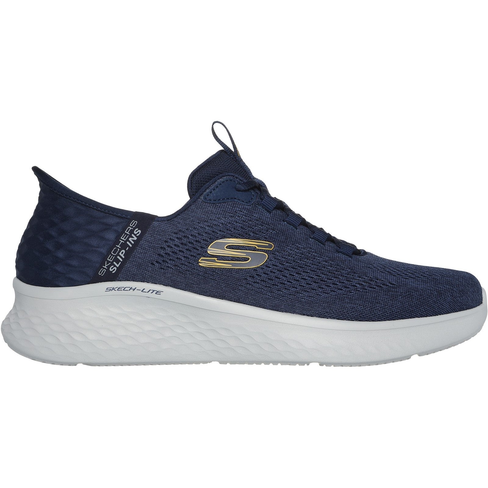 Skechers Mens Skech-Lite Pro Primebase 232466-NVYL Navy/Yellow Lace Up Shoes