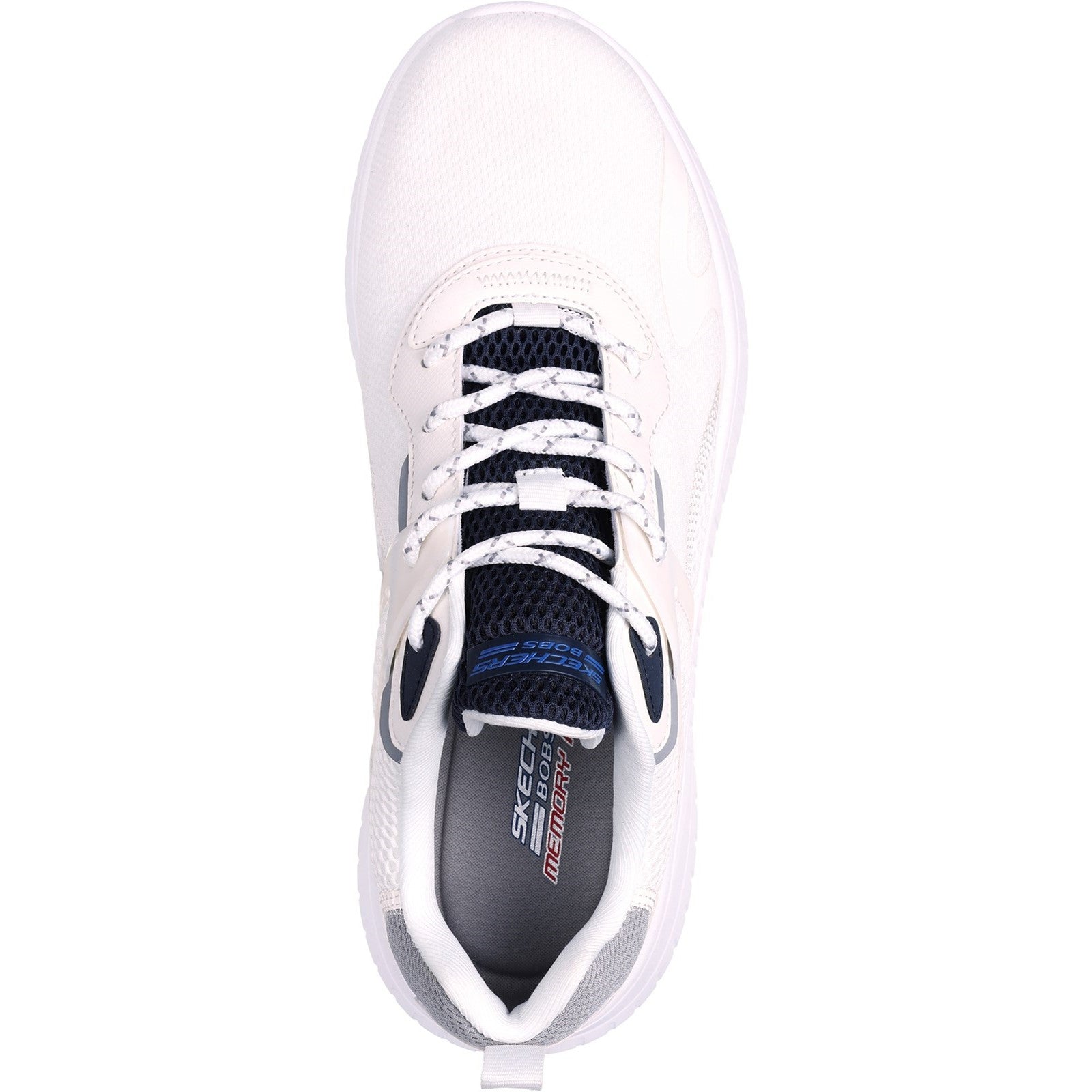 Skechers Mens Bobs Squad Chaos Elevated Drift 118034-WMLT White/Multi Lace Up Shoes