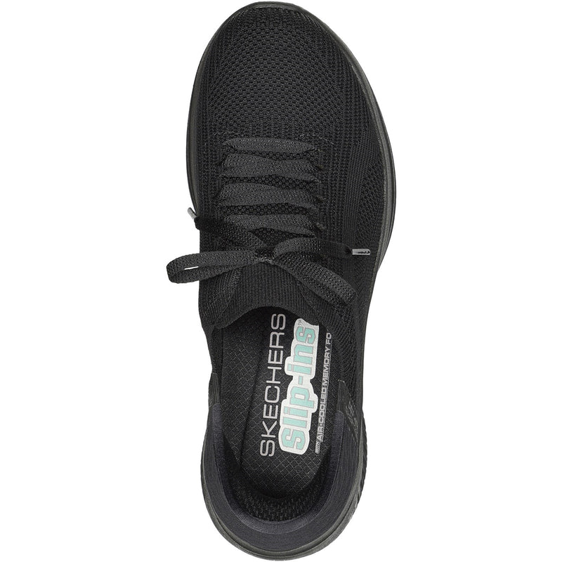 Skechers Womens Ultra Flex 3.0 - Brilliant 149710W-BBK Black Lace Up Shoes