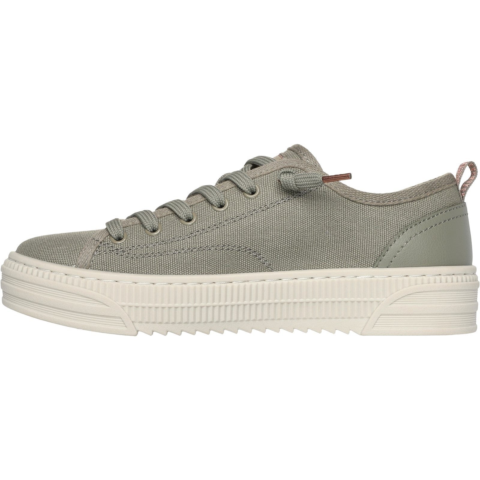 Skechers Womens BOBS Copa 114640-OLV Olive Lace Up Shoes