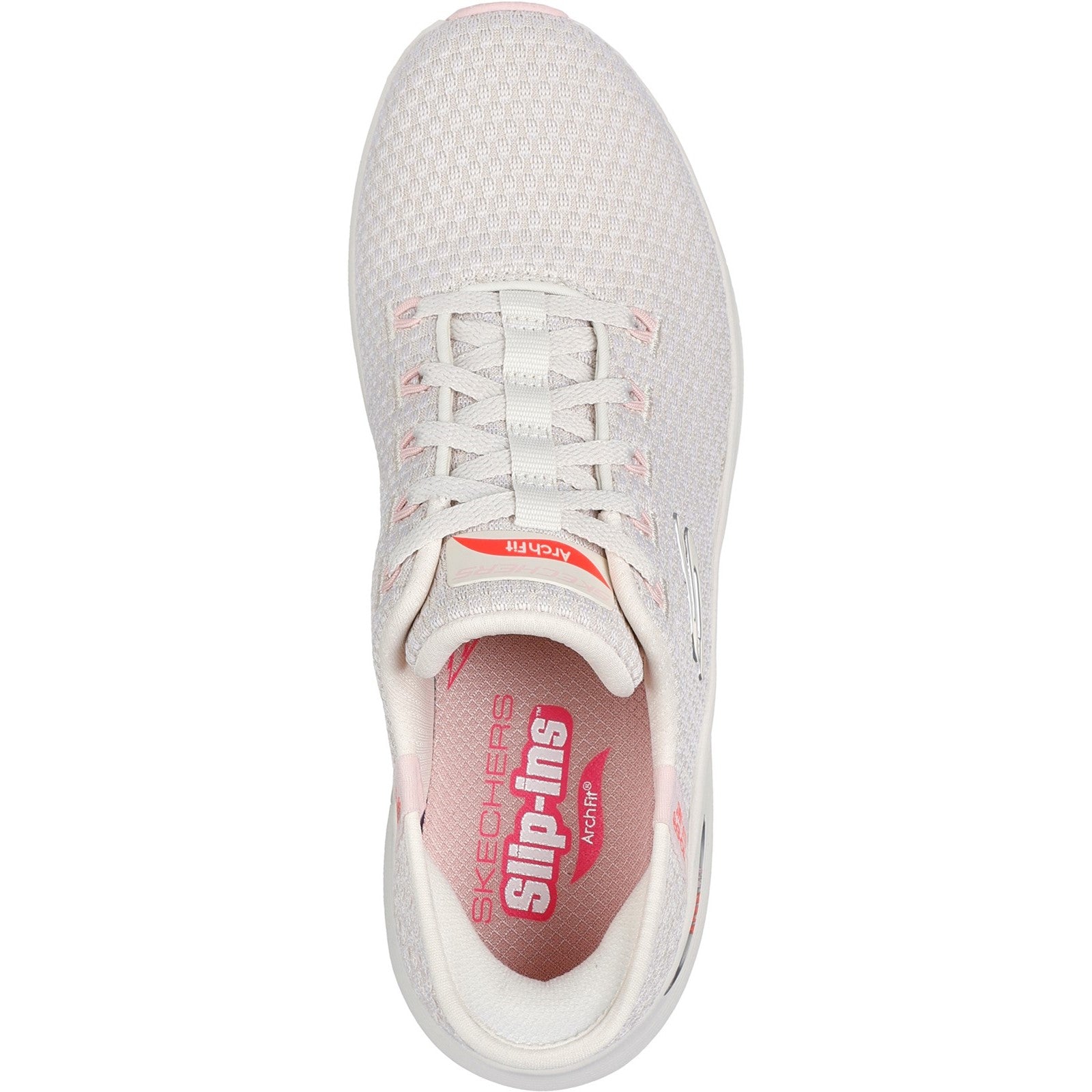 Skechers Womens Arch Fit 2.0 Good Energy 150322-NTMT Natural/Multi Lace Up Shoes