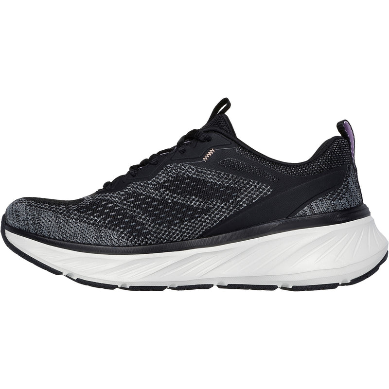 Skechers Womens Edgeride Power Flow 150471-BKLV Black/Lavender Lace Up Shoes