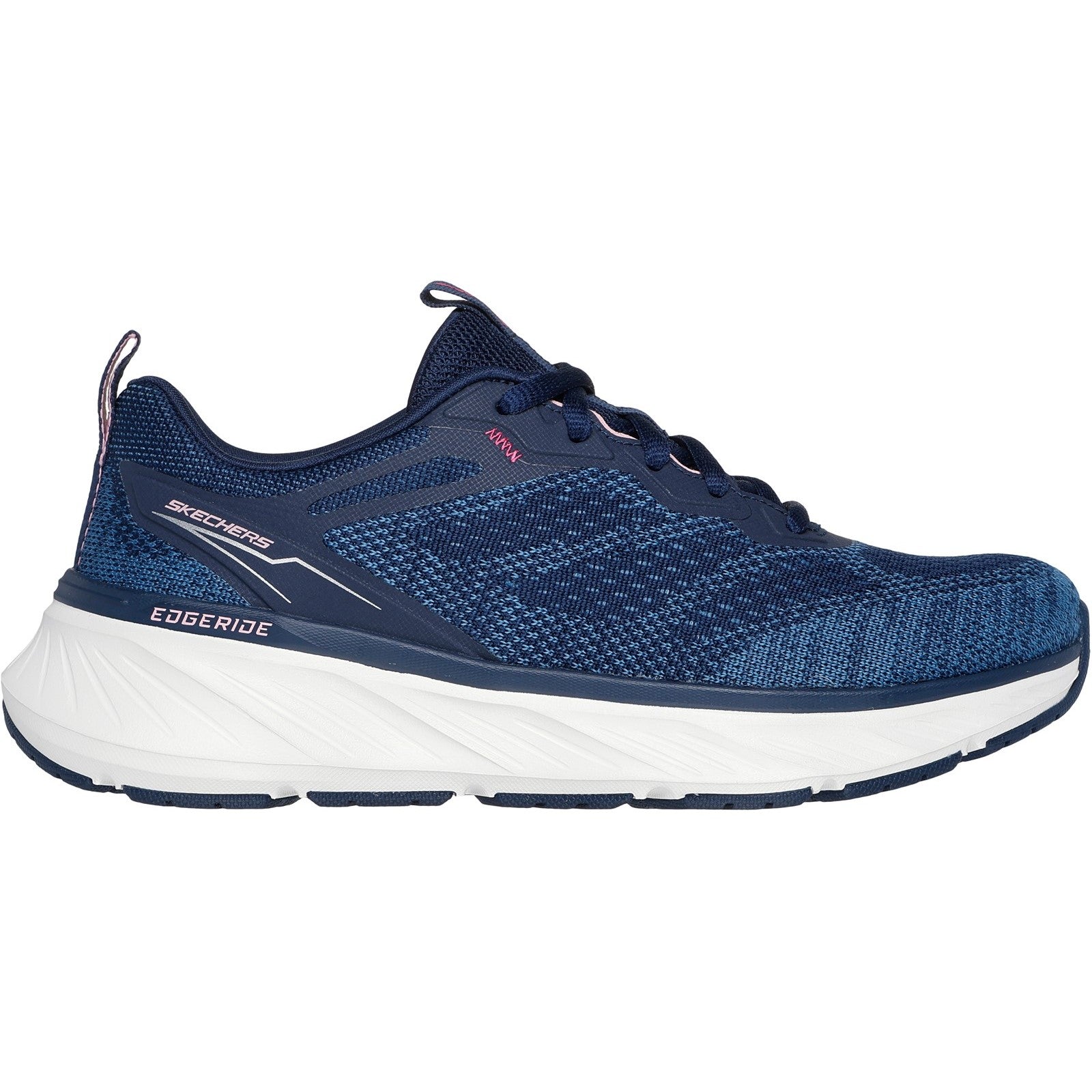 Skechers Womens Edgeride Power Flow 150471-NVPK Navy/Pink Lace Up Shoes