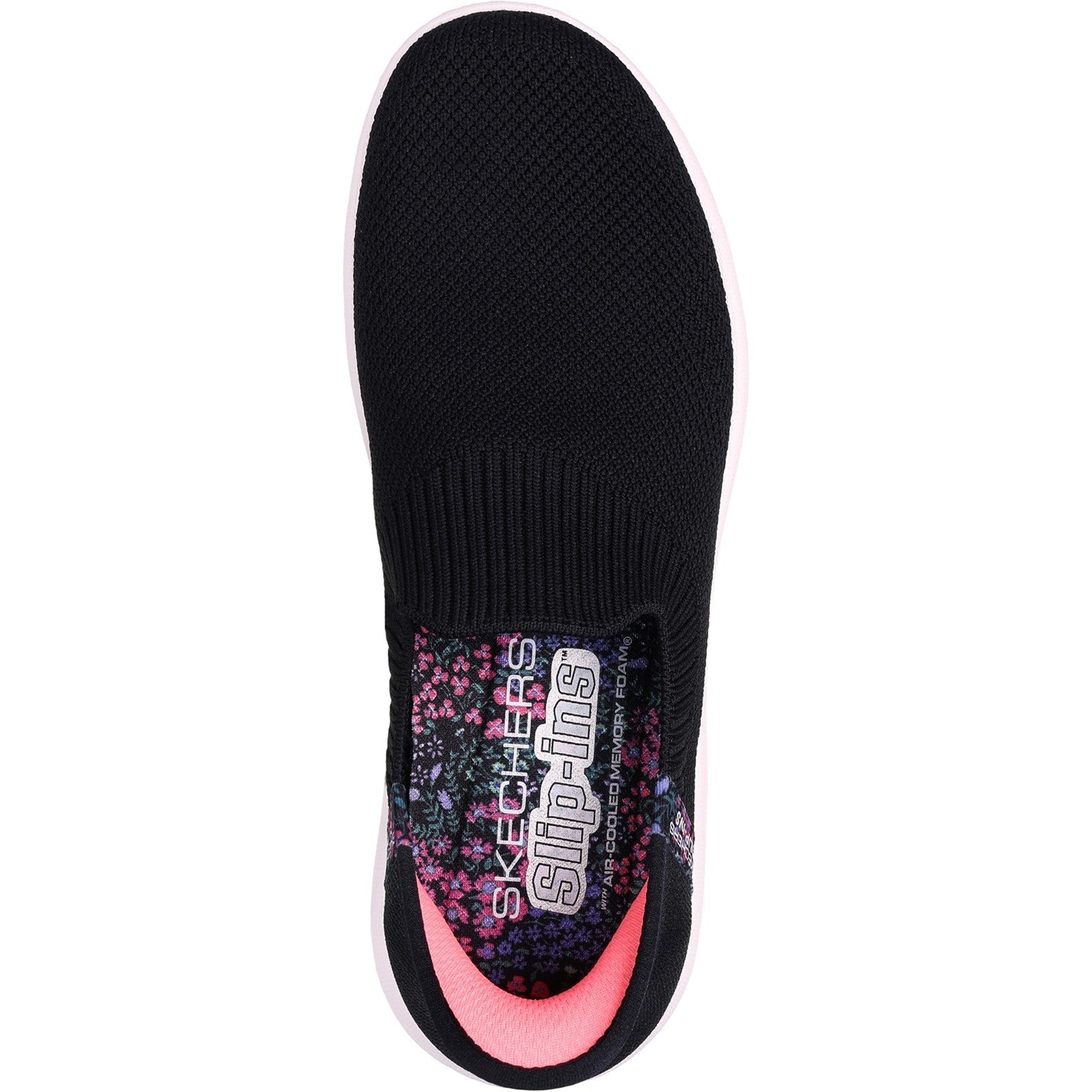 Skechers Womens GO WALK Travel Tahiti Sunset 124799-BLK Black Slip On Shoes