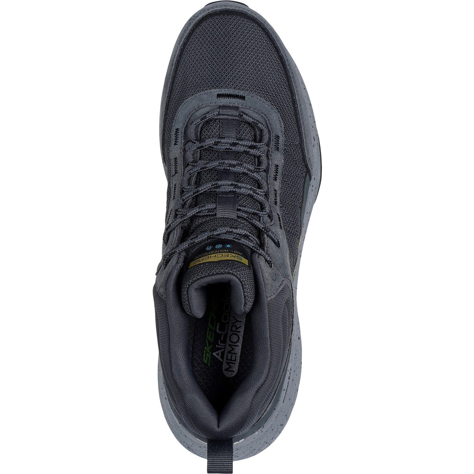 Skechers Mens Bounder Rse 232961-CCLM Charcoal/Lime Lace Up Shoes