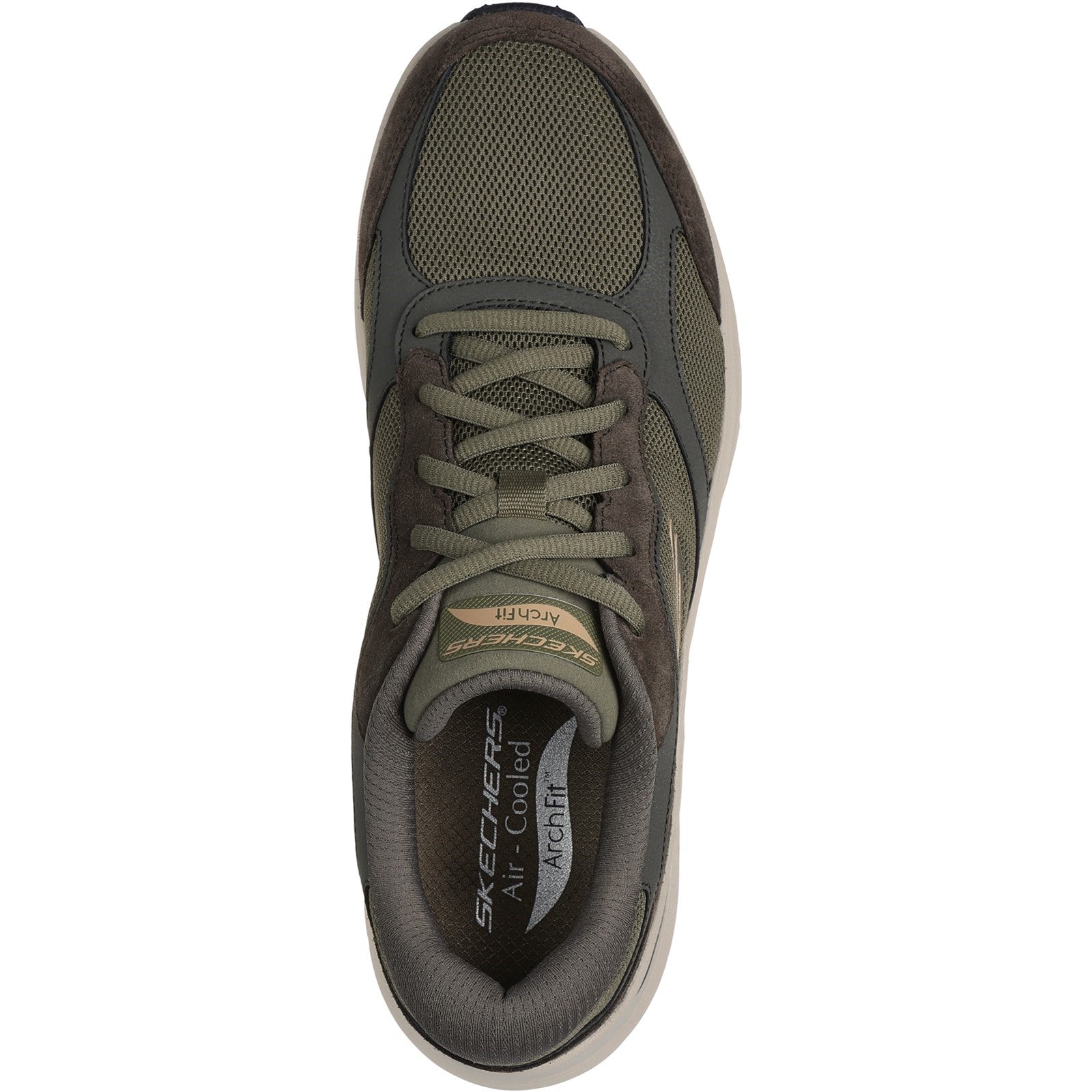 Skechers Mens Arch Fit 2.0 The Keep 232702-OLV Olive Lace Up Shoes