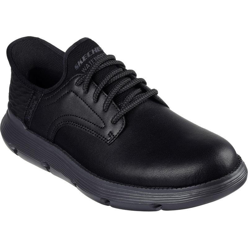 Skechers Mens Garza Carlyn 205278-BBK Black Slip On Shoes