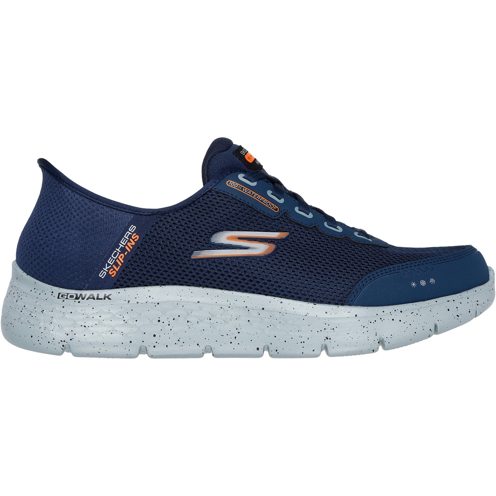 Skechers Mens GO WALK Flex 216330-NVY Navy Lace Up Shoes