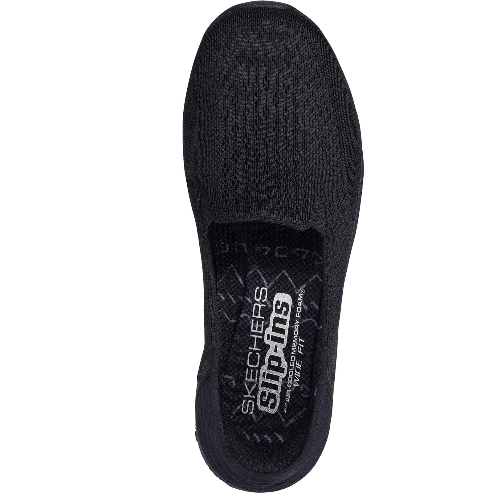 Skechers Womens Reggae Fest 2.0 Guiding 158698W-BBK Black Slip On Shoes