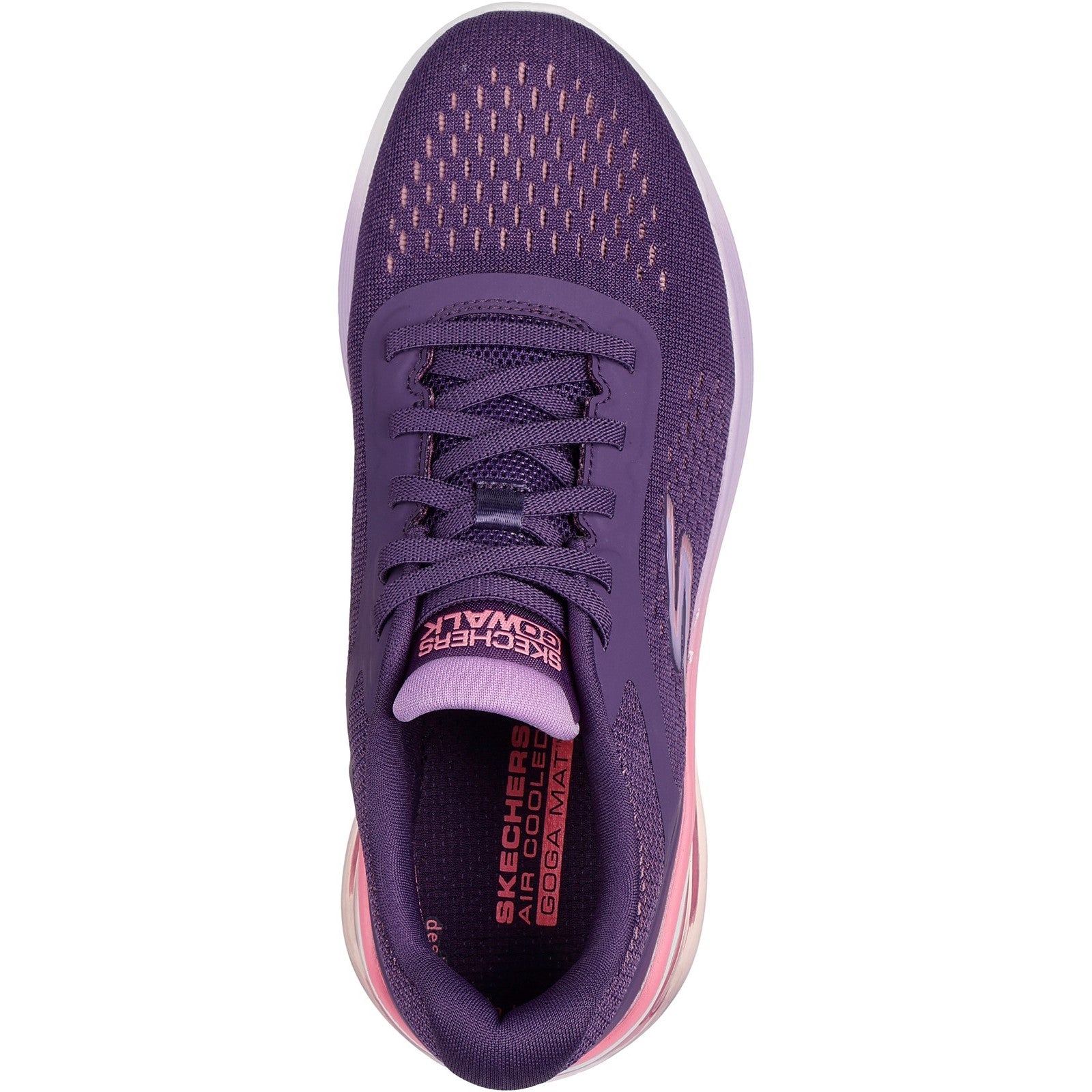Skechers Womens Go Walk Air 3.0 124375-PLUM Plum Bungee Shoes