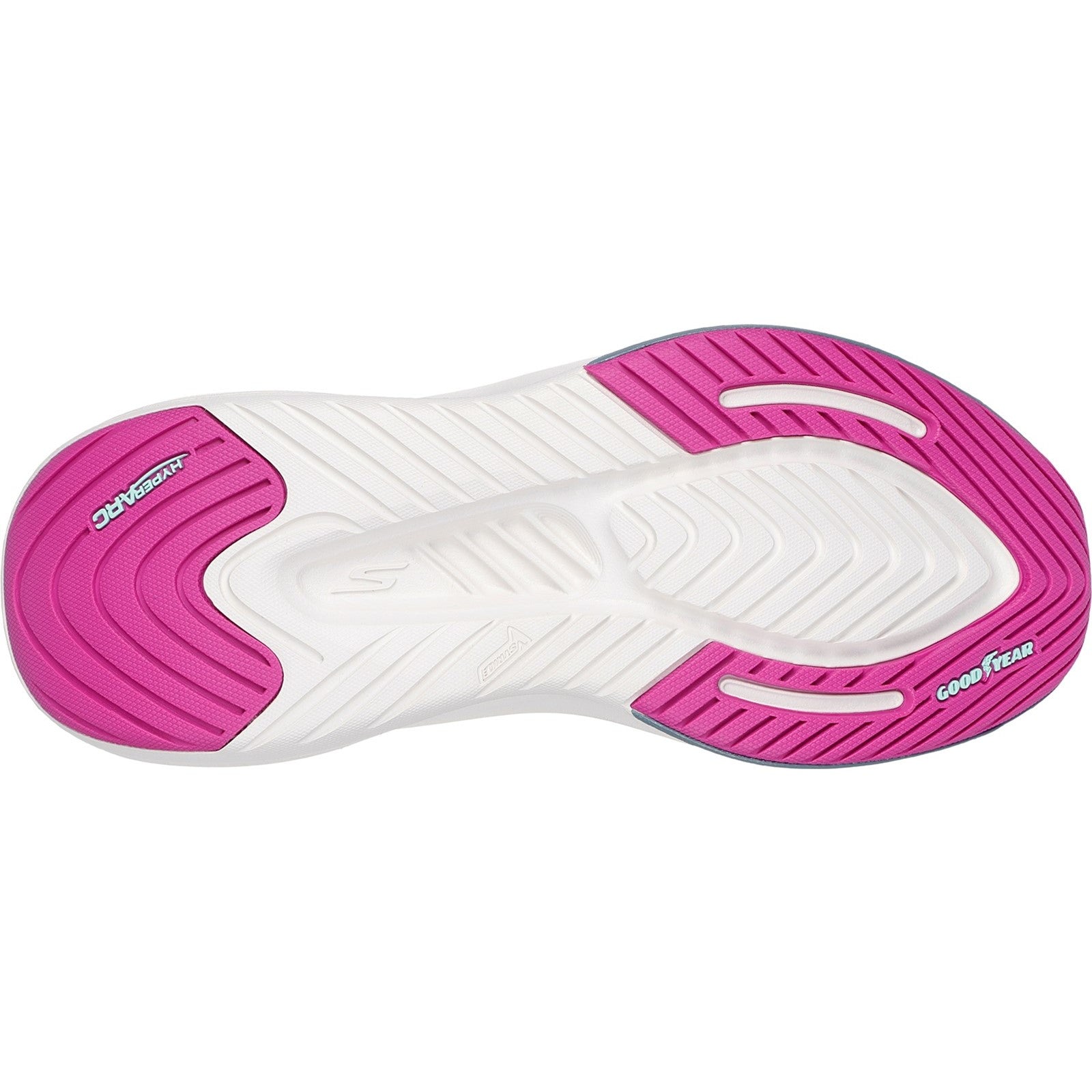 Skechers Womens GO WALK Max Walker Sally 125052-CCPR Charcoal/Purple Slip On Shoes