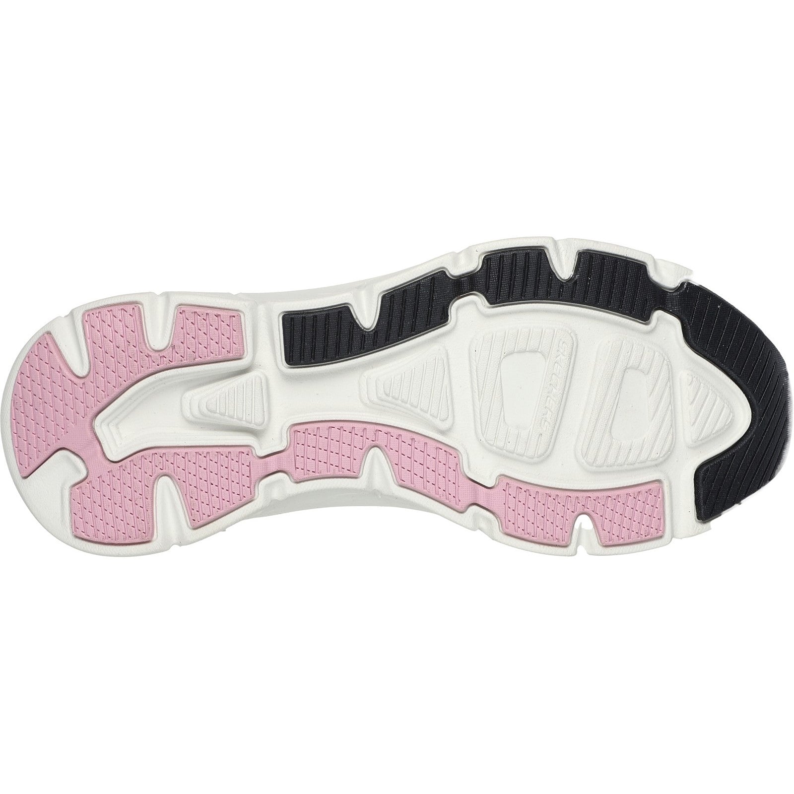 Skechers Womens D'Lux Walker 2.0 150099-BKPK Black/Pink Lace Up Shoes