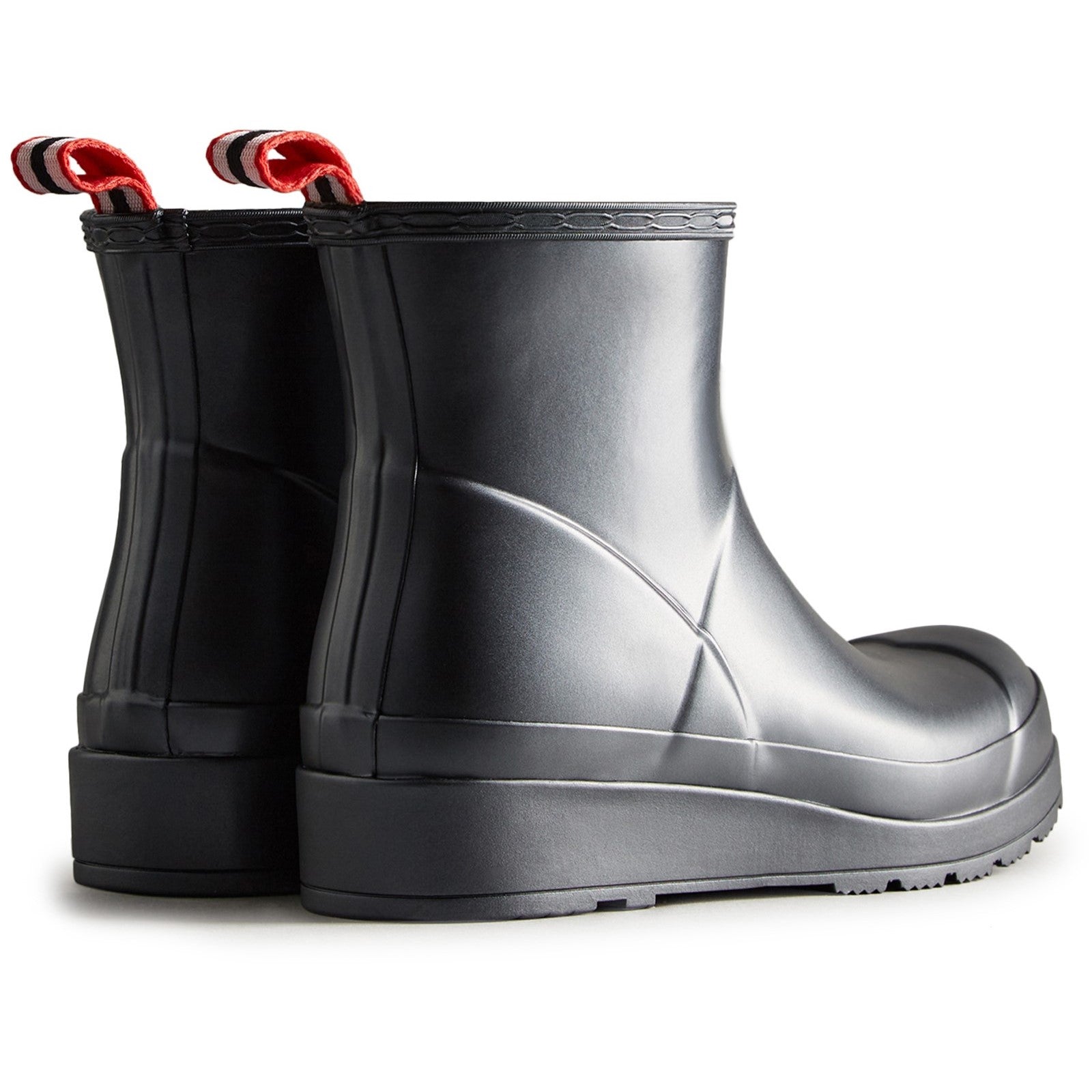 Hunter Womens Black Nebula Play Short Wellington Boots