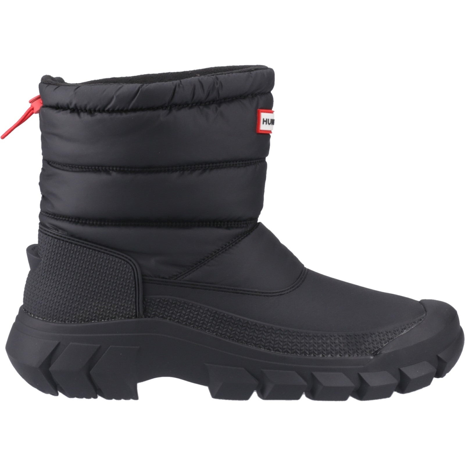 Hunter Mens Black Intrepid Short Snow Boots