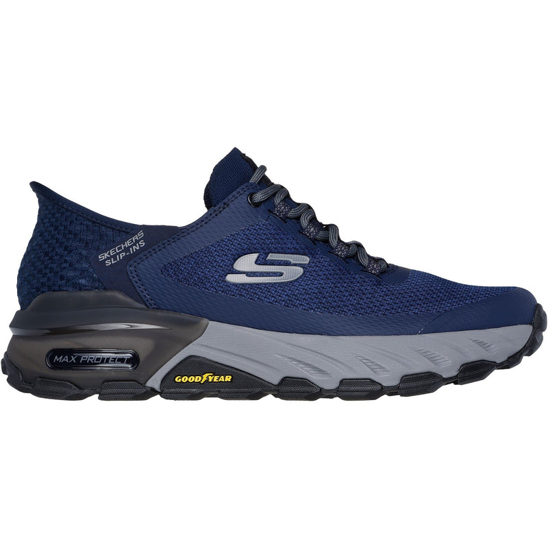 Skechers Mens Max Protect Assembly 237309-NVY Navy Lace Up Shoes