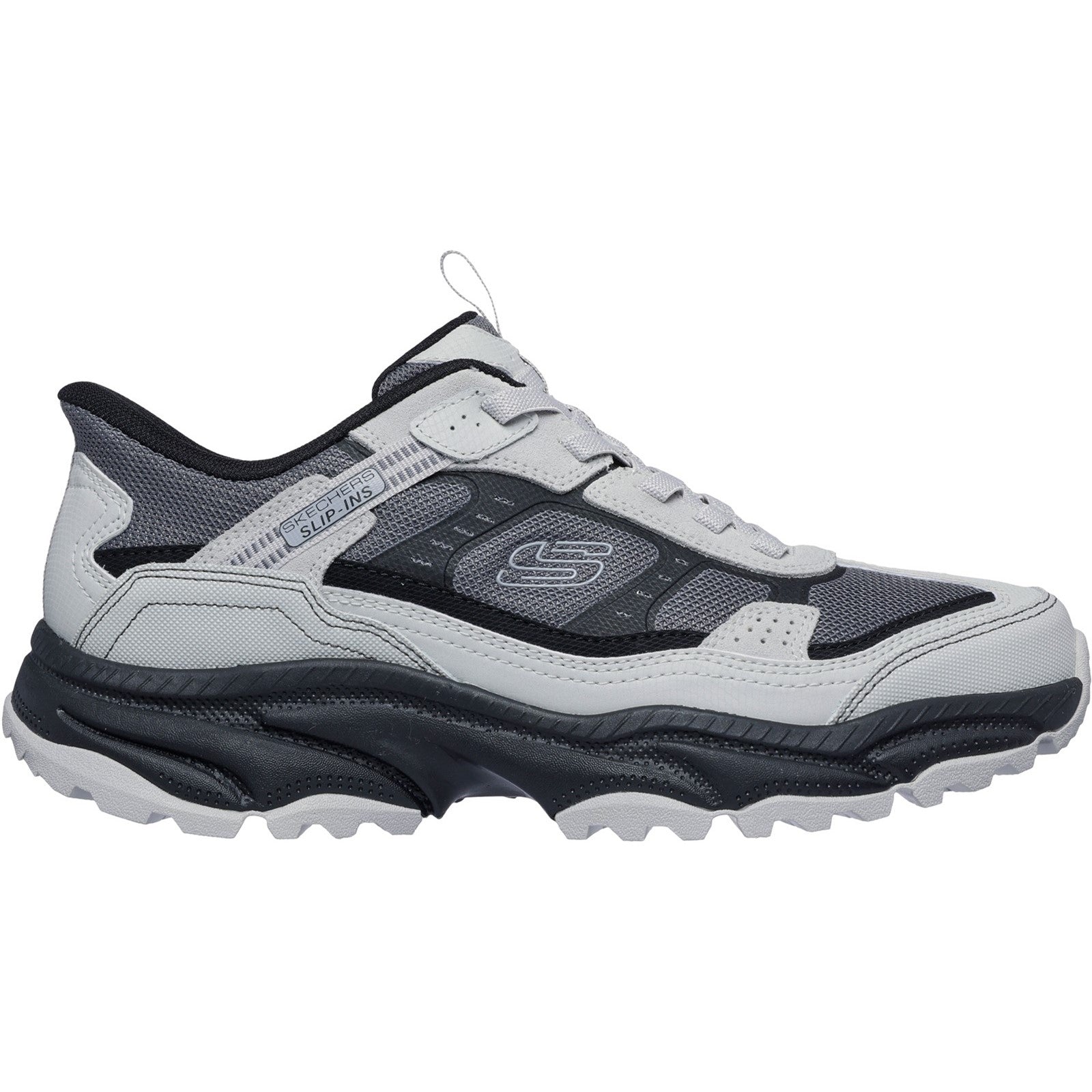 Skechers Mens Vigor AT 237744-GYBK Grey/Black Slip On Shoes