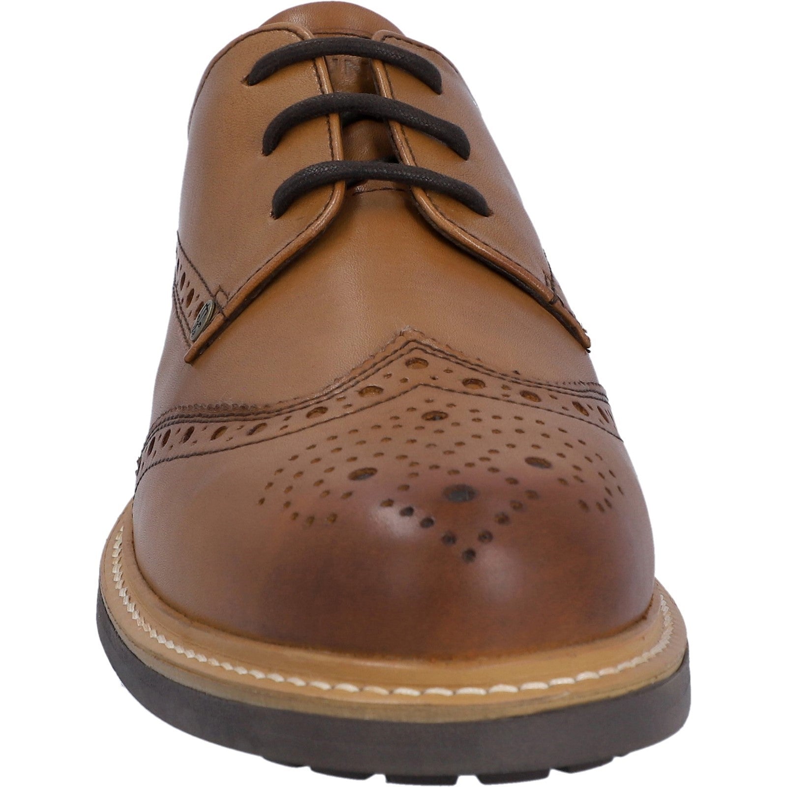 Hunter Mens Tan Cawdor Brogue Gibson Shoes