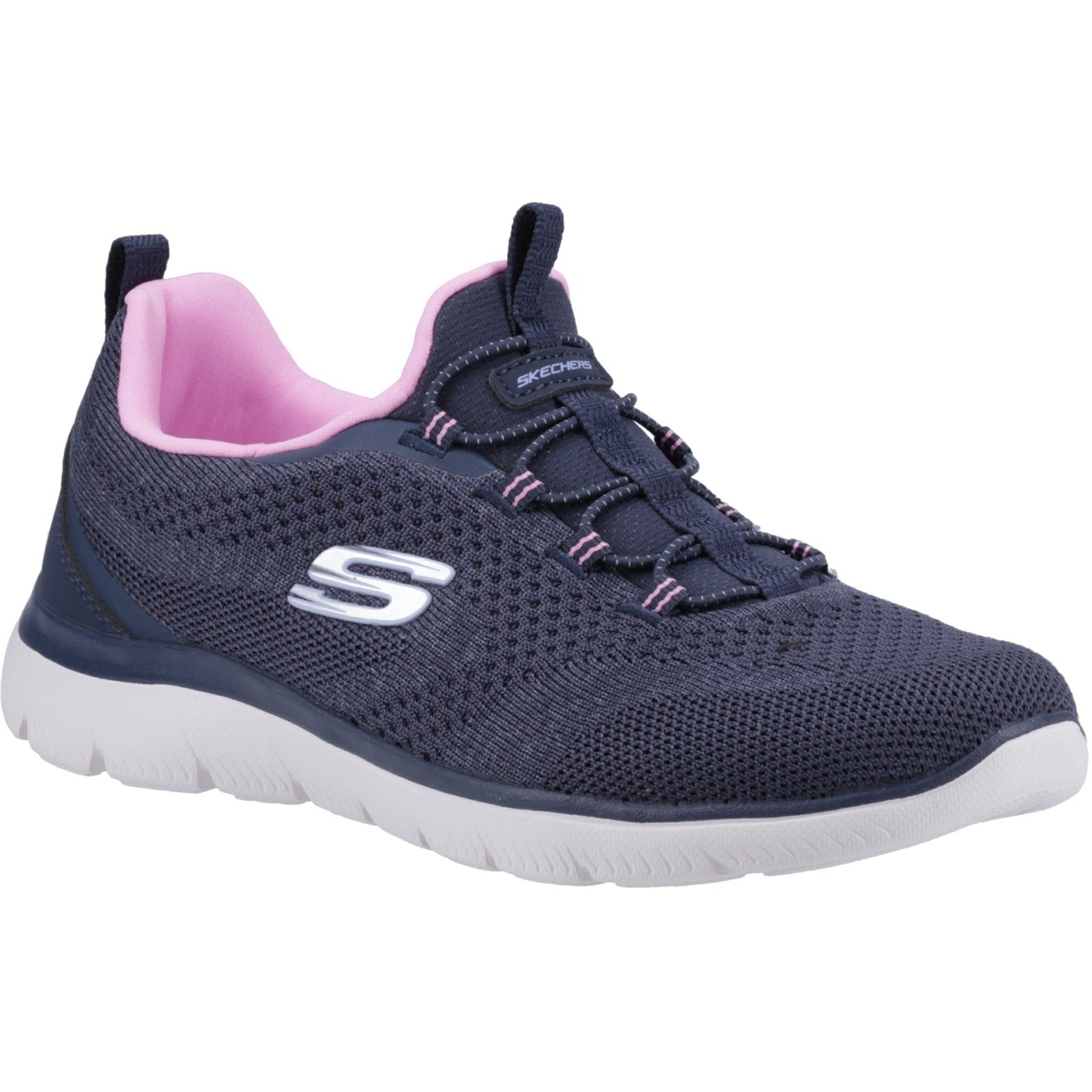 Skechers Womens Summits New Nature 150120-NVPK Navy/Pink Slip On Shoes