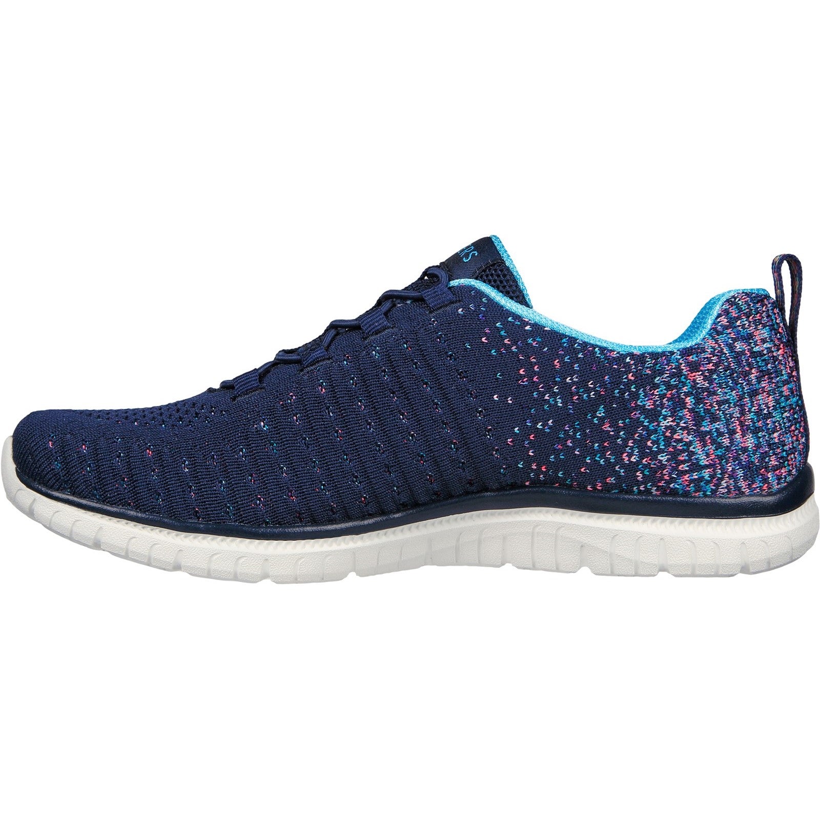 Skechers Womens Virtue 104411-NVBL Navy/Blue Slip On Shoes