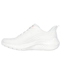 Skechers Womens Bobs Squad Waves Still Wading 117483-WHT White Lace Up Shoes