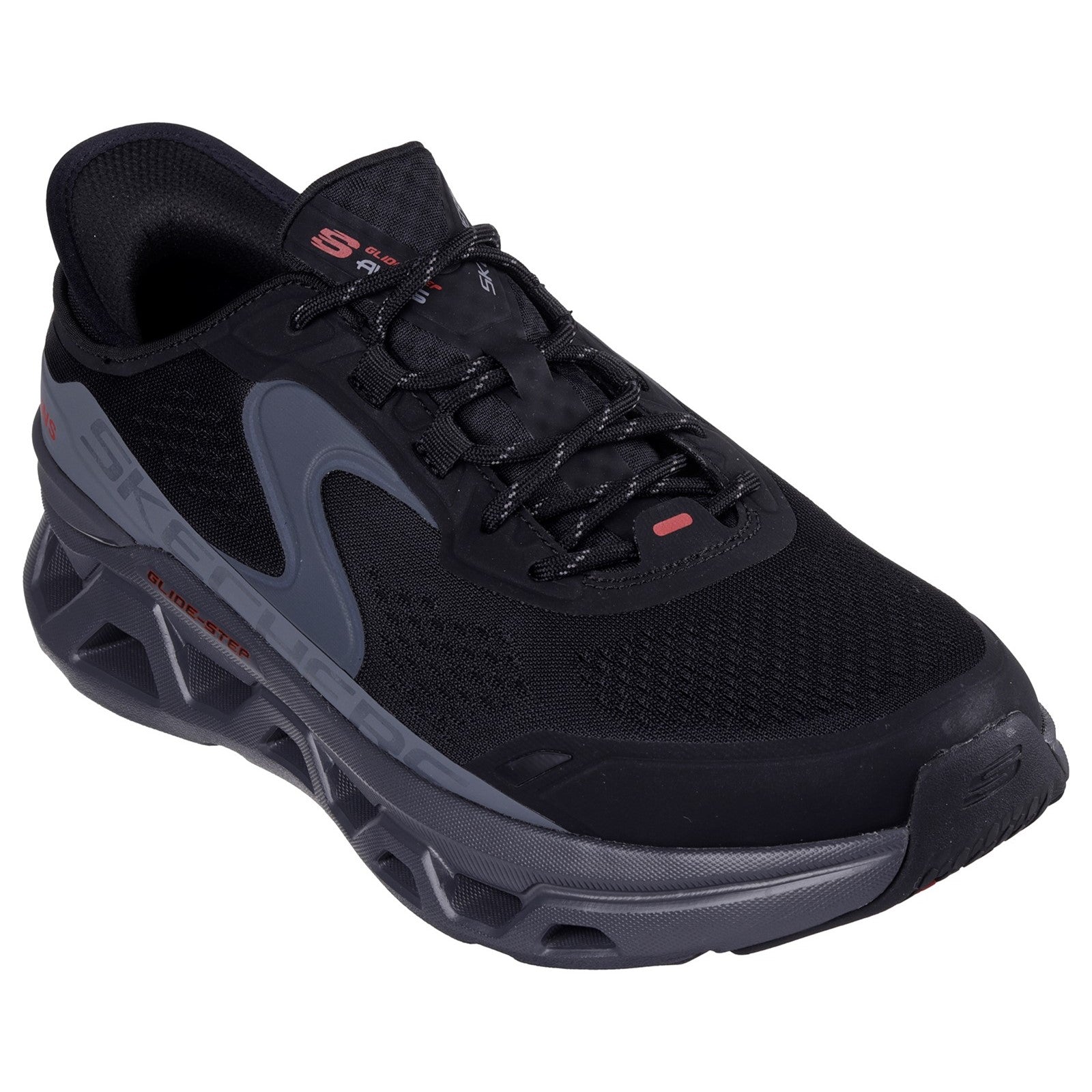 Skechers Mens Glide-Step Altus 232921-BKCC Black/Charcoal Slip On Shoes